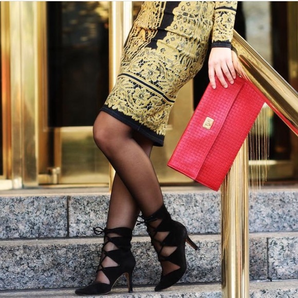 Gold & Black Baroque Hale Bob Dress size XS - Picture 3 of 3